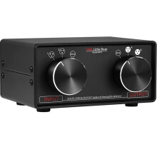 3-in-3-OUT XLR Gebalanceerde / RCA Stereoconverter Audioselectorbox Passieve Voorversterker voor Thuisversterker