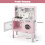 Cucina per bambini in legno con accessori da gioco, suoni e luci rosa 3