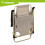 Opklapbare tuinstoel met kussen, 3 standen, beige 6