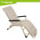Opklapbare tuinstoel met kussen, 3 standen, beige 9