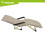 Opklapbare tuinstoel met kussen, 3 standen, beige 10