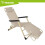 Opklapbare tuinstoel met kussen, 3 standen, beige 16