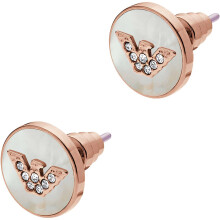 Emporio Armani Rose Gold Stud Earrings