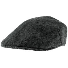 (Black, L) Boardmans Harris Tweed Flat Cap