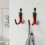 Multipurpose Easy Install Pepper Shaped Hook Adhesive-Gray 7