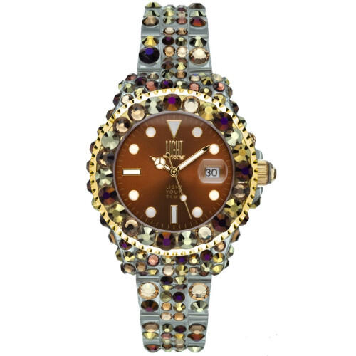 LIGHT TIME Mod. MEDITERRANEO - Full Strass / Brown