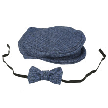 Csokornyakkendő kellékek újszülött fiúknak, elegáns úriember jelmez puha gyapjú keverék állítható csokornyakkendő, újszülött fotós