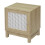Bedside table with 1 door and rattan front 1
