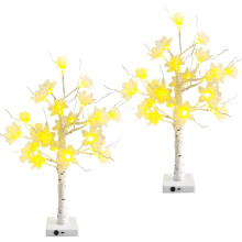 Artificial Tree with Warm White LED Lights 2FT