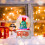 Lysende julemands krystalkugle ornament 1