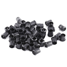 Uchwyty LED nylonowe 3 mm 5 mm 8 mm 10 mm czarne 50 szt.