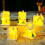 Set med julhus i harts – LED-minidekor 5