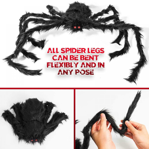 Giant Halloween Spider Decoration 200cm 2