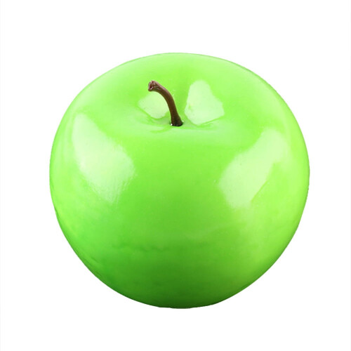 6 Fructe decorative din spumă cu mere verzi artificiale 2