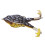Thunder Frog Esca morbida in silicone, nero/giallo 1
