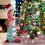 23.6" Rose Gold Polyester Christmas Tree Skirt with Sequins – Compatible with Most Trees 4