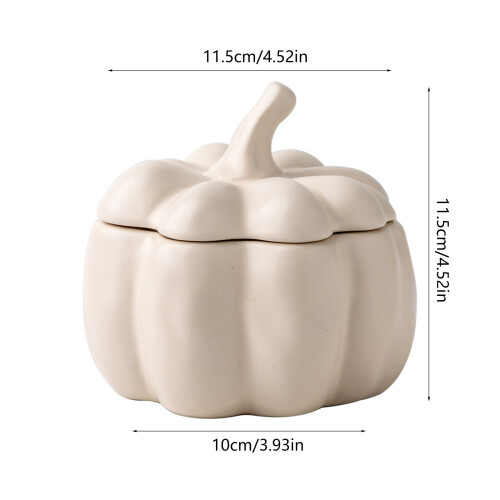 Keramisk pumpaskål 10 cm soppa- och dessertskål 2