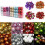 Plastic Christmas Balls Blue 1.18 Inch 24PCS 8