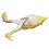 Thunder Frog Esca morbida in silicone, nero/giallo 5