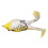 Thunder Frog Esca morbida in silicone, nero/giallo 9