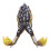 Thunder Frog Esca morbida in silicone, nero/giallo 14