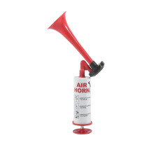 Draagbare luchthoorn van aluminium en ABS, een luide veiligheidshoorn voor sportevenementen.