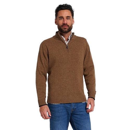JACK PYKE Jack Pyke Ashcombe 100% Lambswool Zip Knit Jumper Pullover Barley XXX-Large 1