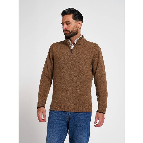 JACK PYKE Jack Pyke Ashcombe 100% Lambswool Zip Knit Jumper Pullover Barley X-Large 2
