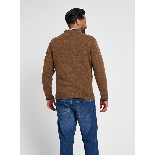 JACK PYKE Jack Pyke Ashcombe 100% Lambswool Zip Knit Jumper Pullover Barley Large 2