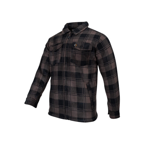 Speero SPEERO Sherpa Fleece Lined Shirt Men Brown Medium 2