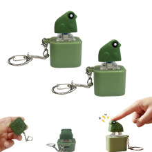 Rechargeable Frog Croaking Fidget Toy Keychain for Stress and Anxiety Relief, 2 Pcs
