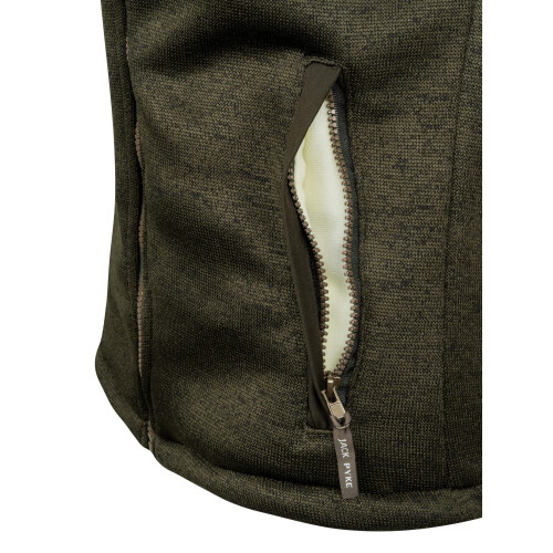 JACK PYKE JACK PYKE Ladies Scandinavian Fleece Jacket Dark Olive Medium 1