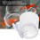 Ταΐστρα ενυδρείου, ακρυλικό υλικό, διαφανές δαχτυλίδι τροφοδοσίας ψαριών με 2