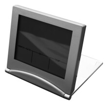 Travel Alarm Clock, Digital LCD Display Desk Foldable Clocks With Snooze Backlight Temperature Date Timer 12/24Hr