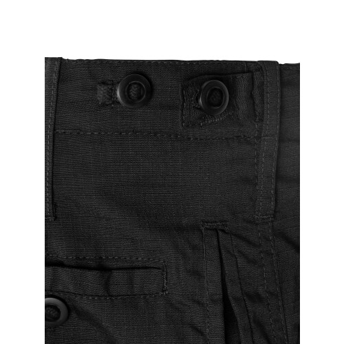 Mil-Com Men's Black Solid Flat Front Cargo Trousers 34"W 1