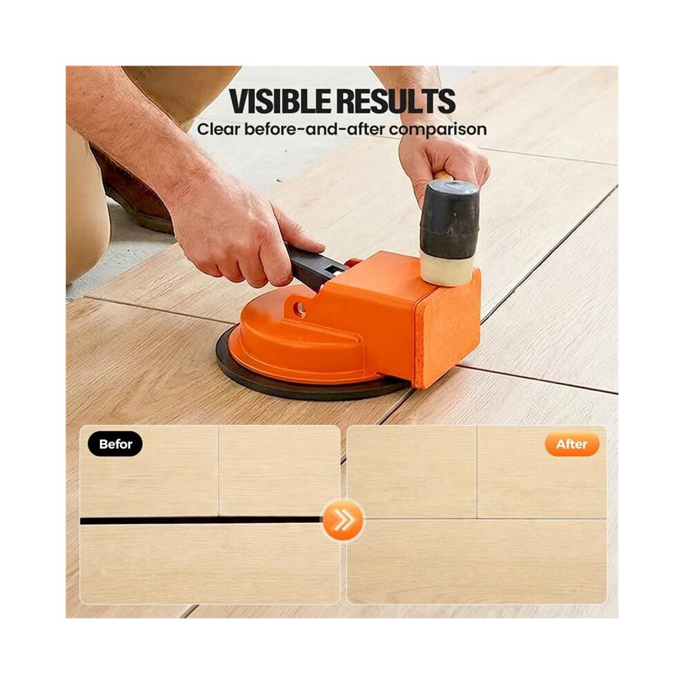 Heavy Duty Floor Gaps Fixer Tool,Plank Grabber with Suction Cup,Flooring Gaps Repair Tool for Wood,Vinyl,Flooring Tools