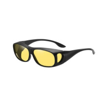 Polarized Night Glasses, Uv Protection, Anti-Glare For Men And Women, Yellow Night Driving Glasses, Wraparound Polarized Glasses