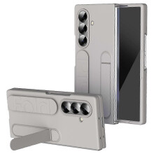 Galaxy Z Fold7 5G Case with Kickstand & Wrist Strap - PC + Silicone Protective Cover