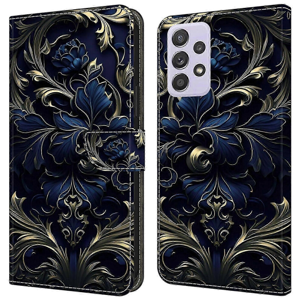 Galaxy A52 4G/5G/A52s 5G Case, Pattern Flip Folio Leather Phone Cover 9319739682465