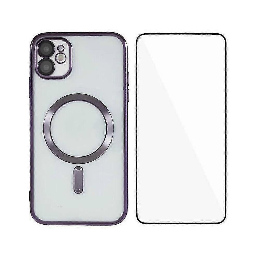 Magnetic Phone Case With Tempered Glass For 11 - Full Protection Electroplated Tpu Cover 9319739682069