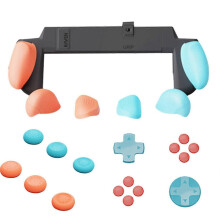 For Switch2 Case Plastic Grip Protective Shell+Joystick Caps+Direction Keys Kit for Switch2 Grip Ca