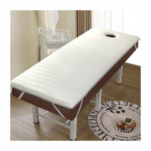 Thick Memory Foam Massage Table Mattress Topper 180x70cm with Face Hole, Breathable NonSlip Cover, Elastic Secure Fit