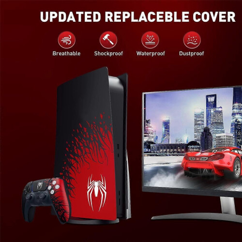 Spider Replacement Shell for Protective Cover Hard Faceplate Fit for Disc Version Case Shell Cover 1