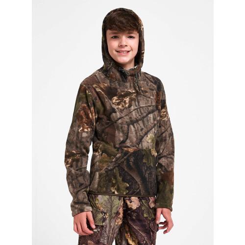 JACK PYKE JACK PYKE Junior Fieldman Fleece Hoodie English Oak Evolution Medium 2