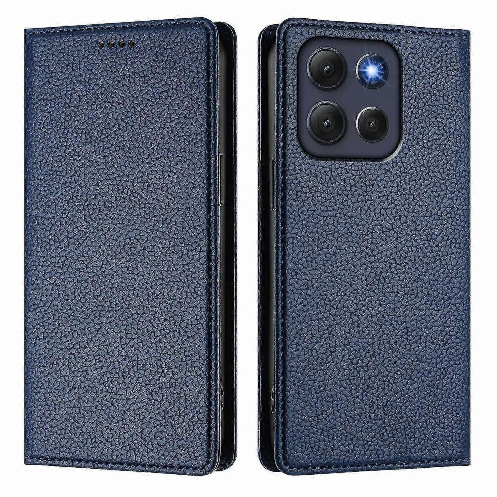 Motorola Moto G86 5G Wallet Case With Rfid Blocking, Litchi Texture Leather Phone Cover In Pink 9319739682151