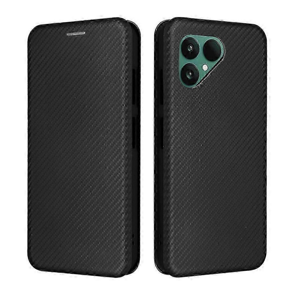 Fairphone 6 Case, Carbon Fiber Texture, Drop-Proof Pu Leather Phone Cover 9319739682946
