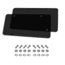Clear Anti-Speed Red Light & Toll Camera Blocker License Plate Cover Frame