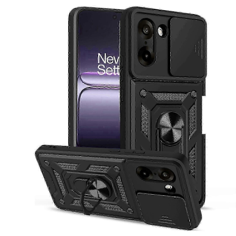 Oneplus Nord Ce5 5G Case With Slide Camera Cover & Kickstand - Pc + Tpu Protective Phone Cover 9319739683677