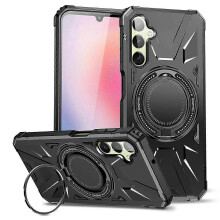 Magnetic Ring Kickstand Case for Galaxy A55 5G, TPU+PC Protective Phone Cover