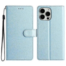 16 Pro Case Silk Leather Wallet Cover Magnetic Clasp Protective Phone Cover